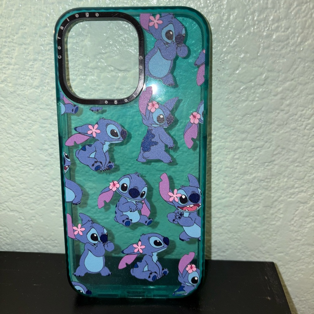 Disney Stitch Teal Phone Case